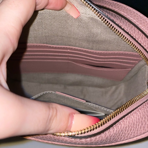 GUCCI beige pink canvas leather GG guccissima bree - Picture 11 of 14